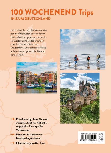 Produktbild: MARCO POLO Bildband 100 Wochenendtrips in & um Deutschland