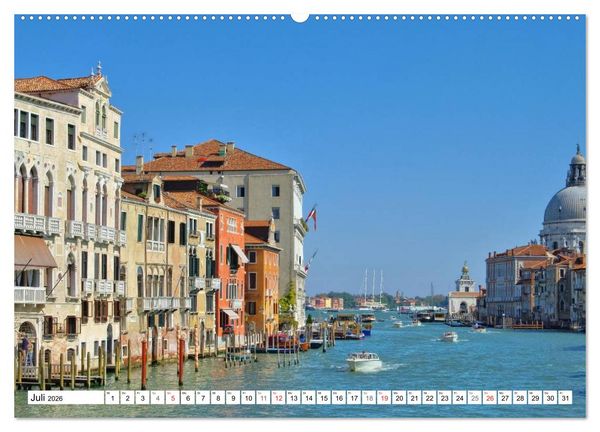 Produktbild: Venedig - Die traumhaft sch&ouml;ne Lagunenstadt (hochwertiger Premium Wandkalender 2026 DIN A2 quer), Kunstdruck in Hochglanz