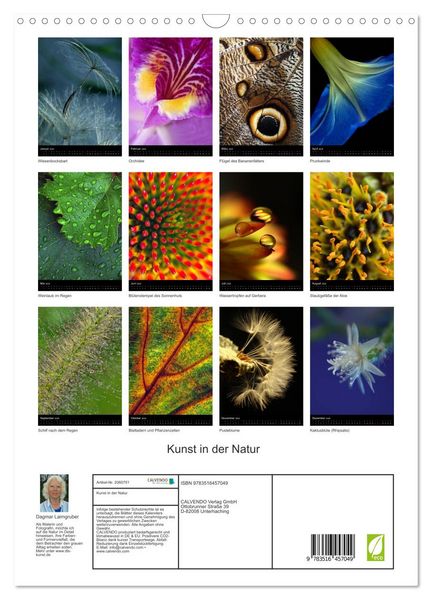 Produktbild: Kunst in der Natur (Wandkalender 2026 DIN A3 hoch), CALVENDO Monatskalender