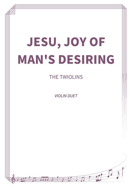 Produktbild: Jesu, joy of man's desiring