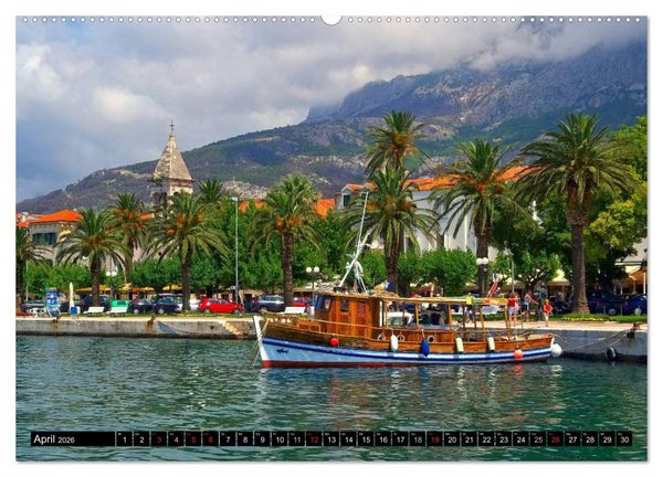 Produktbild: Makarska Riviera - Malerische Urlaubsorte in Dalmatien (Wandkalender 2026 DIN A2 quer), CALVENDO Monatskalender