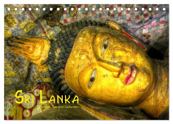Produktbild: Sri Lanka - Tempel, Tee und Elefanten (Tischkalender 2026 DIN A5 quer), CALVENDO Monatskalender