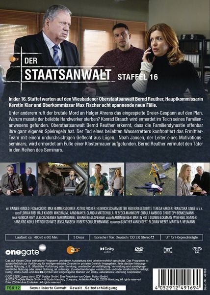 Produktbild: Der Staatsanwalt Staffel 16 [3 DVDs]