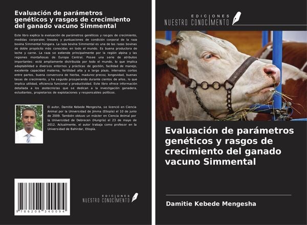 Produktbild: Evaluaci&oacute;n de par&aacute;metros gen&eacute;ticos y rasgos de crecimiento del ganado vacuno Simmental