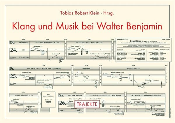 Produktbild: Klang und Musik bei Walter Benjamin