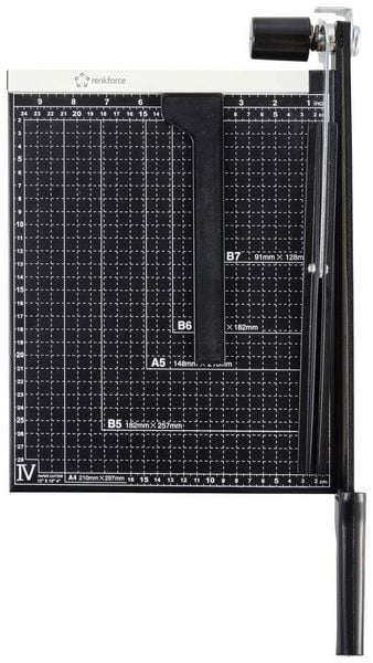 Renkforce RF-CUT-100 Hebelschneider A4 Schnittleistung A4 80 g/m²: 12 Blatt