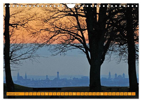 Produktbild: Augsburg und Umgebung (Wandkalender 2027 DIN A4 quer), CALVENDO Monatskalender