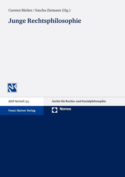 Produktbild: Junge Rechtsphilosophie