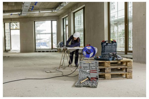 Produktbild: Kunststoff-Kabeltrommel H07RN-F 3G2,5 1233120 Farbe blau/ schwarz Ausf&uuml;hrung Kabeltrommel Kunststoff Zuleitung H07RN-F 3