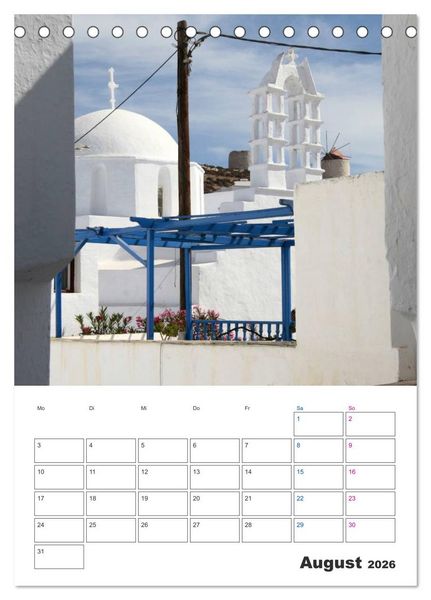 Produktbild: Griechisches Allerlei (Tischkalender 2026 DIN A5 hoch), CALVENDO Monatskalender