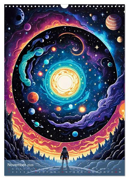 Produktbild: Weltraumtr&auml;ume (Wandkalender 2026 DIN A3 hoch), CALVENDO Monatskalender