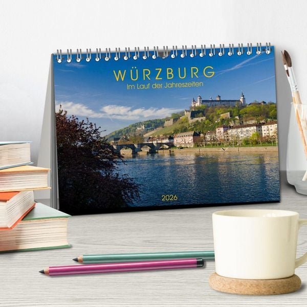 Produktbild: W&uuml;rzburg - Im Lauf der Jahreszeiten (Tischkalender 2026 DIN A5 quer), CALVENDO Monatskalender