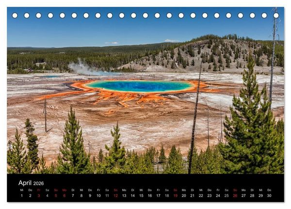 Produktbild: USA Landschaftskalender (Tischkalender 2026 DIN A5 quer), CALVENDO Monatskalender