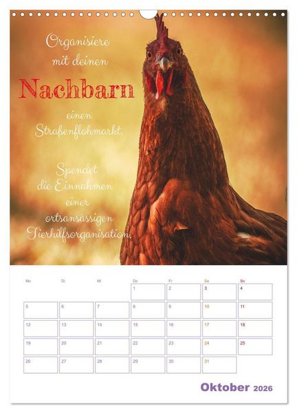 Produktbild: Tierische Challenges: F&uuml;r mehr Bewusstsein und mehr Tierschutz (Wandkalender 2026 DIN A3 hoch), CALVENDO Monatskalender