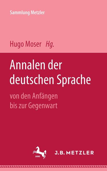 Produktbild: Annalen der deutschen Sprache
