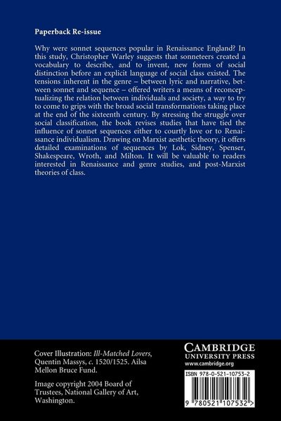 Produktbild: Sonnet Sequences and Social Distinction in Renaissance England