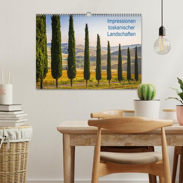 Produktbild: Impressionen toskanischer Landschaften (Wandkalender 2026 DIN A3 quer), CALVENDO Monatskalender