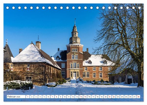 Produktbild: Wasserschl&ouml;sser im M&uuml;nsterland (Tischkalender 2026 DIN A5 quer), CALVENDO Monatskalender