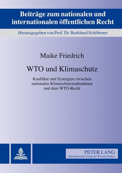 Produktbild: WTO und Klimaschutz