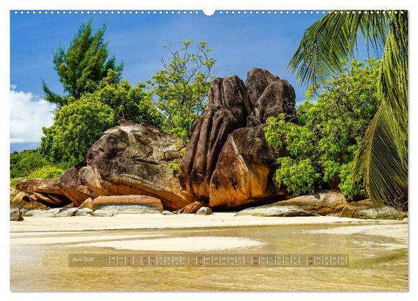 Produktbild: Seychellen - Inselparadiese Mah&eacute; La Digue Praslin (hochwertiger Premium Wandkalender 2026 DIN A2 quer), Kunstdruck in Hochglanz