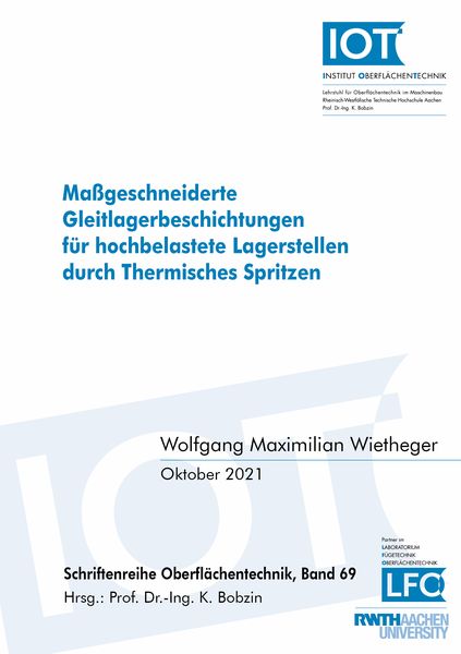 Produktbild: Ma&szlig;geschneiderte Gleitlagerbeschichtungen f&uuml;r hochbelastete Lagerstellen durch Thermisches Spritzen