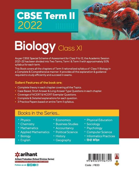 Produktbild: CBSE Term II Biology 11th