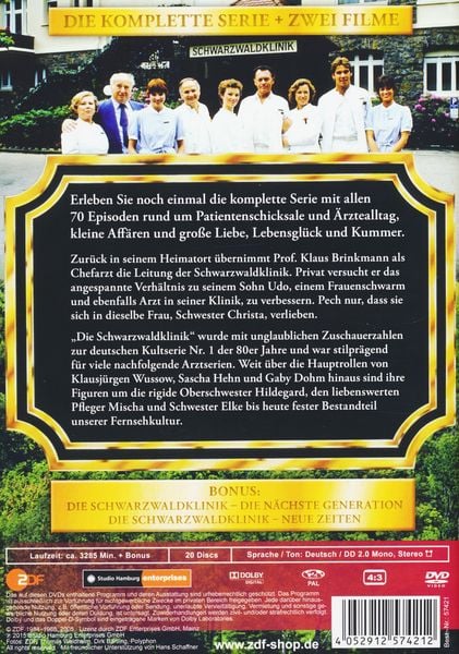 Produktbild: Die Schwarzwaldklinik - Die komplette Serie [20 DVDs]