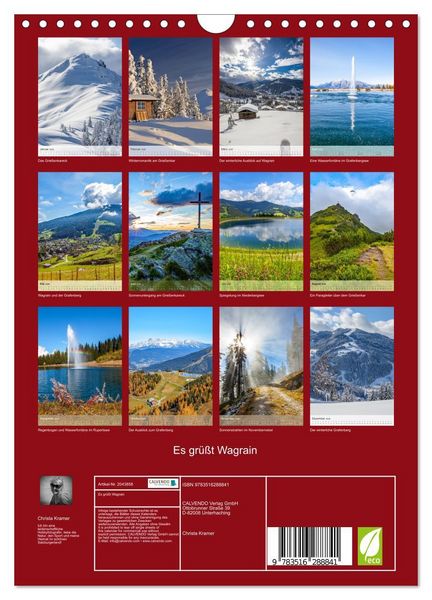 Produktbild: Es gr&uuml;&szlig;t Wagrain (Wandkalender 2026 DIN A4 hoch), CALVENDO Monatskalender