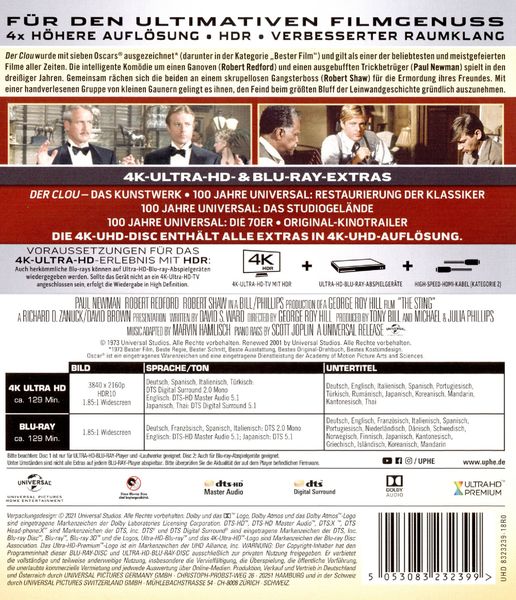 Produktbild: Der Clou (4K Ultra HD) (+ Blu-ray 2D)