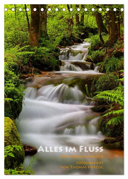 Produktbild: Alles im Fluss - Schwarzwaldwasser (Tischkalender 2026 DIN A5 hoch), CALVENDO Monatskalender