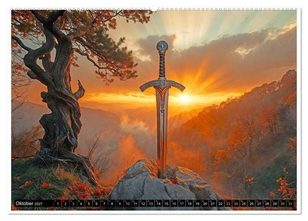 Produktbild: Keltischer Schatten (hochwertiger Premium Wandkalender 2027 DIN A2 quer), Kunstdruck in Hochglanz