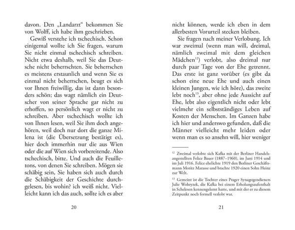 Produktbild: Briefe an Milena (Prager Ausgabe)
