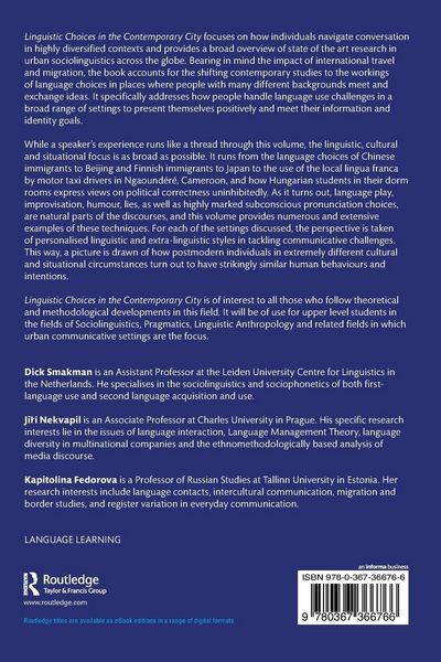 Produktbild: Linguistic Choices in the Contemporary City