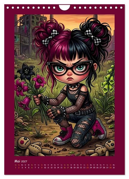 Produktbild: Fabulous Dolls - Gothic-G&ouml;res Abenteuer (Wandkalender 2027 DIN A4 hoch), CALVENDO Monatskalender