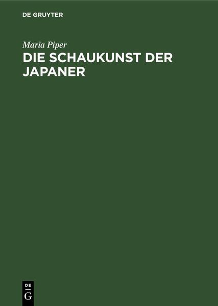 Produktbild: Die Schaukunst der Japaner
