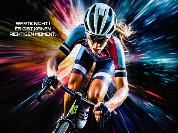 Produktbild: CALVENDO Puzzle Ein Motiv aus dem Kalender Rennrad und Motivation | 2000 Teile Lege-Gr&ouml;&szlig;e 90x67cm Foto-Puzzle f&uuml;r gl&uuml;ckliche Stunden
