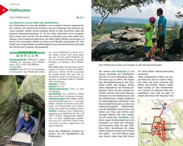 Produktbild: ROTHER Wanderbuch ErlebnisWandern mit Kindern Elbsandsteingebirge