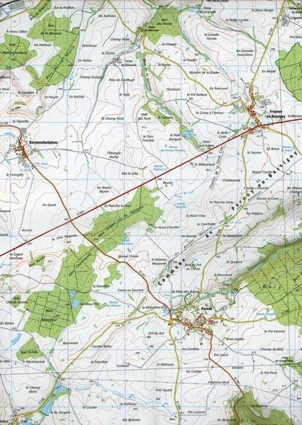 Produktbild: Bourbonne-Ies-Bains 1:25 000
