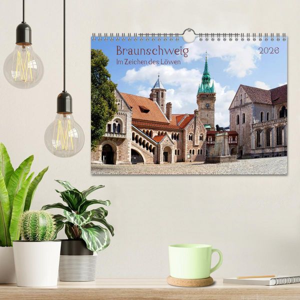Produktbild: Braunschweig Im Zeichen des L&ouml;wen (Wandkalender 2026 DIN A4 quer), CALVENDO Monatskalender