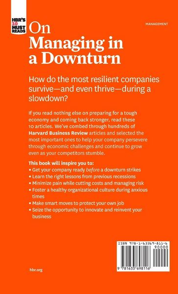 Produktbild: HBR's 10 Must Reads on Managing in a Downturn (with bonus article "Reigniting Growth" By Chris Zook and James Allen)