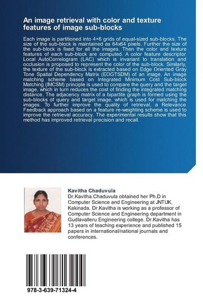 Produktbild: An image retrieval with color and texture features of image sub-blocks