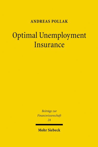 Produktbild: Optimal Unemployment Insurance