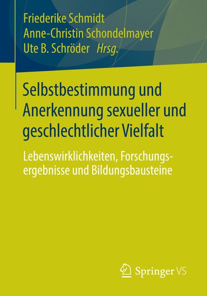 Produktbild: Selbstbestimmung und Anerkennung sexueller und geschlechtlicher Vielfalt
