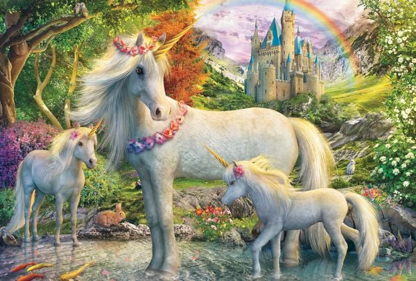 Produktbild: Einhornstute mit zwei Fohlen 200 Teile