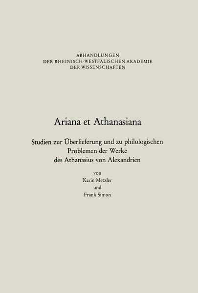 Produktbild: Ariana et Athanasiana