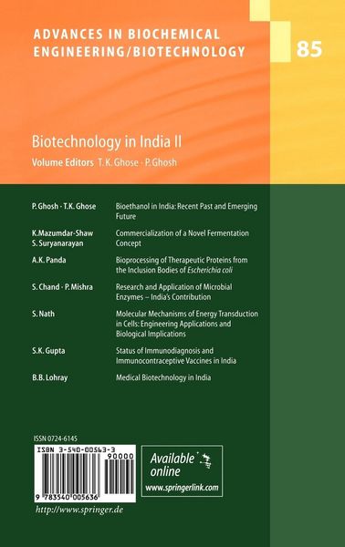 Produktbild: Biotechnology in India II