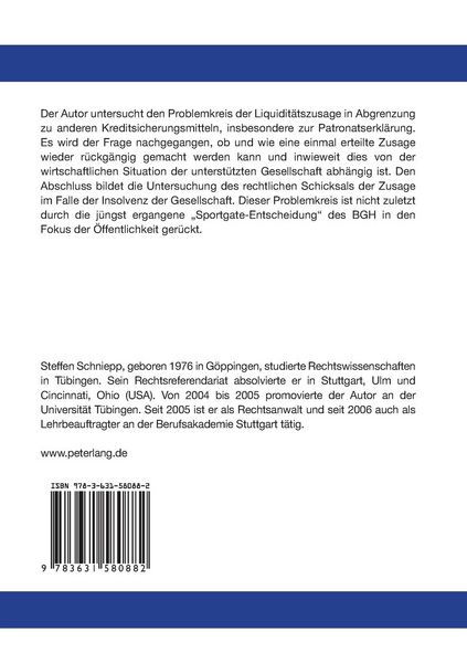 Produktbild: Die Liquiditätszusage