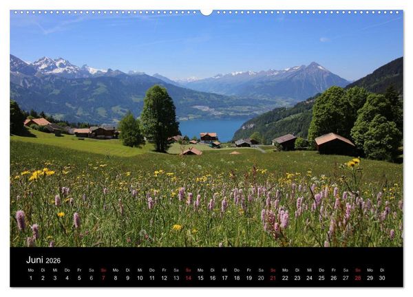 Produktbild: Unterwegs in den Schweizer Bergen - swissmountainview.ch (Wandkalender 2026 DIN A2 quer), CALVENDO Monatskalender