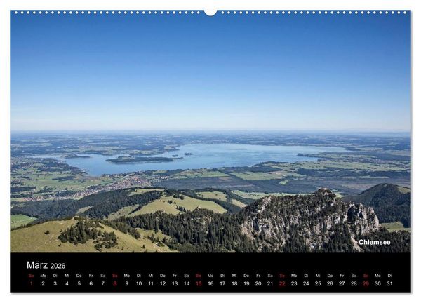 Produktbild: Oberbayerische Seen (hochwertiger Premium Wandkalender 2026 DIN A2 quer), Kunstdruck in Hochglanz