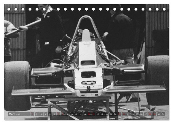 Produktbild: Formel, Rennen, Boxengasse 1971-&acute;83 (Tischkalender 2026 DIN A5 quer), CALVENDO Monatskalender